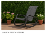 Sedia a Dondolo- Antracite - immagine 4