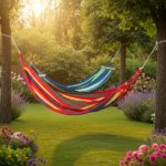 Amaca in Tessuto Con Barre in Legno