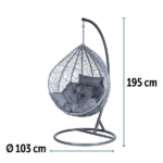 Poltrona Sospesa - Grigia - immagine 3