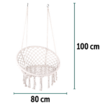 Sedia Sospesa a Nido - Crema - immagine 3