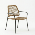 Set Tavolino - 2 Sedie in Rattan e Metallo - immagine 3