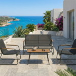 Set Tavolo Con Divano e Poltrone