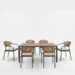 Set Tavolo Con Sedie e Cuscini - immagine 2