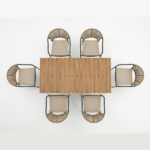 Set Tavolo Con Sedie e Cuscini - immagine 3