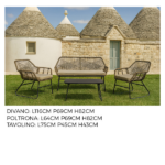 Set Tavolino Con 2 Poltrone e Divano - immagine 7