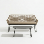 Set Tavolino Con 2 Poltrone e Divano - immagine 3