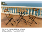 Set Tavolo Pieghevole Con 2 Sedie - immagine 5
