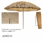 Ombrellone Effetto Paglia ø240 cm - immagine 3