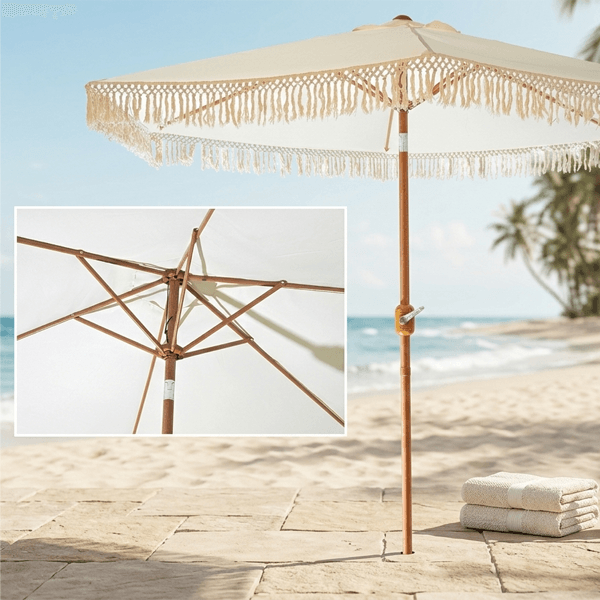 779819 (1) Ombrellone Con Frange ø270 cm - immagine 1