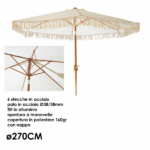 Ombrellone Con Frange ø270 cm - immagine 2