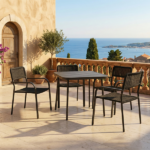 Set Tavolo Con 4 Sedie - Antracite