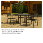 Set Tavolo Con 4 Sedie - Antracite - immagine 5