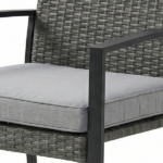 Set Tavolo Con Panchina e 2 Poltrone - Antracite - immagine 5