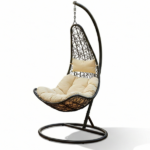 Poltrona Dondolo Con Cuscini Ècru - immagine 2