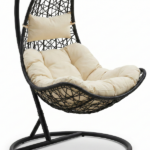 Poltrona Dondolo Con Cuscini Ècru - immagine 3