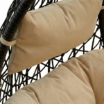 Poltrona Dondolo Con Cuscini Ècru - immagine 4