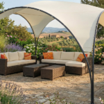 Gazebo Veranda 3,8x3,8xH.2,65 mt - Ècru