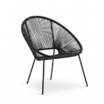 Set Tavolino  Ø 50 Cm Con 2 Poltrone - immagine 3