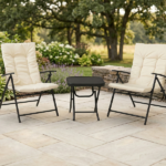 Set Tavolino 45x45 Cm Con 2 Poltrone