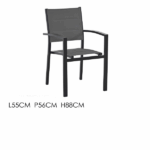 Sedia Grigia In Alluminio Imbottita - immagine 4