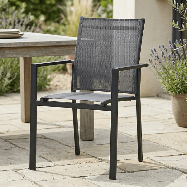 797057 (2) Sedia Grigia In Alluminio Imbottita - immagine 1