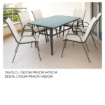 Set Tavolo 150x90 Cm Con 6 Sedie - immagine 4