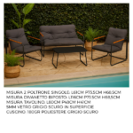 Set Divanetto Con 2 Poltrone e Tavolo - immagine 5