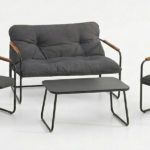 Set Divanetto Con 2 Poltrone e Tavolo - immagine 2