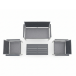 Set Panchina Con 2 Sedie e Tavolo - immagine 3