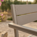 Sedia Tortora In Acciaio e Doghe Effetto Legno - immagine 2