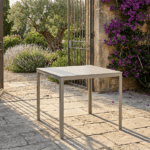 Tavolo Quadrato -Tortora Effetto Legno