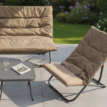 Set Tavolino Con Divanetto e 2 Poltrone -Antracite/Tortora - immagine 3