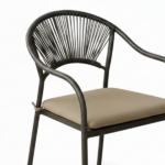 Set Tavolo Con 4 Sedie - Antracite - immagine 4