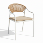 Set Tavolo Con 4 Sedie - Bianco/Beige - immagine 5