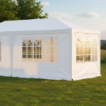 Gazebo 3x6 MT. Bianco Con Tende Laterali - immagine 2