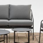 Set Divano Con 2 Poltrone + 2 Tavolini -Antracite - immagine 5