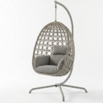 Poltrona Dondolo Con Cuscini Ècru - immagine 2