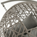 Poltrona Dondolo Con Cuscini Ècru - immagine 3