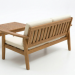 Set Con Panchina e 2 Poltrone In Legno Di Acacia - immagine 5