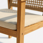 Set Panchina Con 2 Salotti + Tavolino  In Legno Di acacia - immagine 3