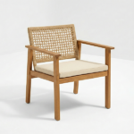 Set Panchina Con 2 Salotti + Tavolino  In Legno Di acacia - immagine 4