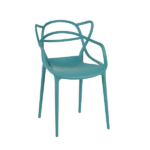 Set 4 Sedie in Polipropilene - Ottanio (Blu Petrolio) - immagine 3