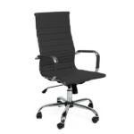 Poltrona Da Ufficio Key - Ecopelle Nera