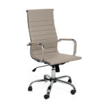 Poltrona Da Ufficio Key - Ecopelle Beige