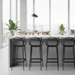 Set 4 Sgabelli in Polipropilene - Grigio Antracite