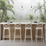 Set 4 Sgabelli Tiffany - Bianco - immagine 2