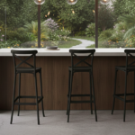 Set 4 Sgabelli Tiffany - Grigio Antracite - immagine 2