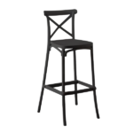 Set 4 Sgabelli Tiffany - Grigio Antracite - immagine 3