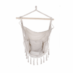 Poltrona Amaca Sospesa Bianca 100x130 Cm: Stile Elegante - immagine 3