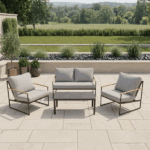Set Tavolo Con Divanetto e 2 Sedie - Beige